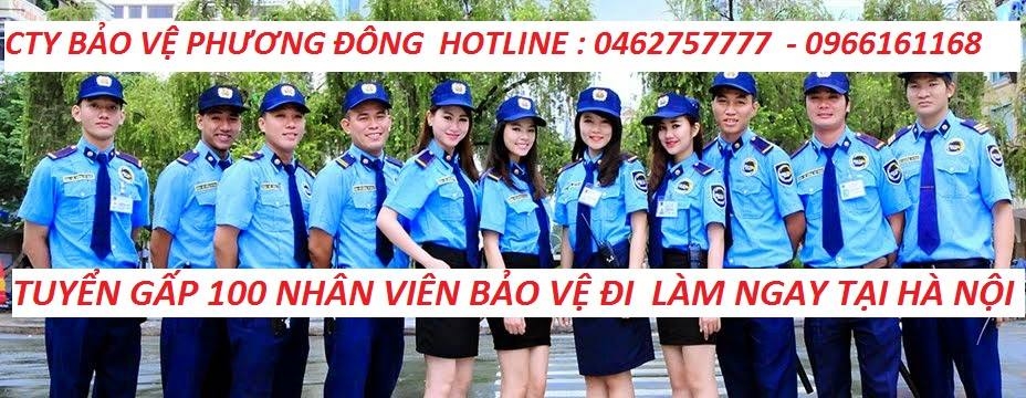 Tuyển gấp bảo vệ đi làm ngay lương cao không mất phí tại huyện gia lâm hà nội - 0966161168